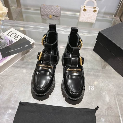 Alexander Wang Women's Carter Box Ankle Strap Boots In Black