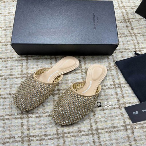 Alexander Wang Women's Sandals With Rhinestones In Beige