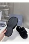 Alexander Wang Women's Chunky Platform Slides With Logo In Black Sale