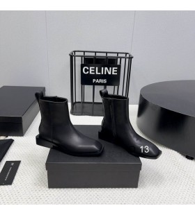 Alexander Wang Women's Black Zip Mid-Heel Ankle Boots In Leather