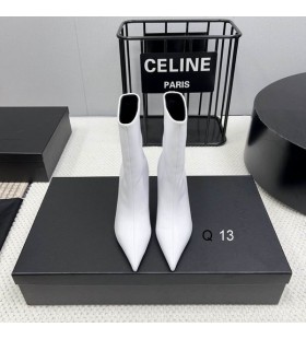 Alexander Wang Women's White Delphine Mid-Calf Boots In Leather