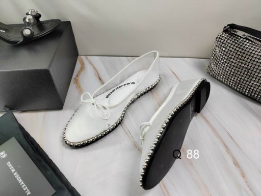 Alexander Wang Mulheres Lina Malha de Flats Em Branco