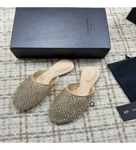 Alexander Wang Mulheres Sandálias Com Strass Em tons de Bege