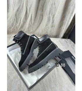 Alexander Wang Mulheres Acelerador Lace-up de Tornozelo Botas Em Preto