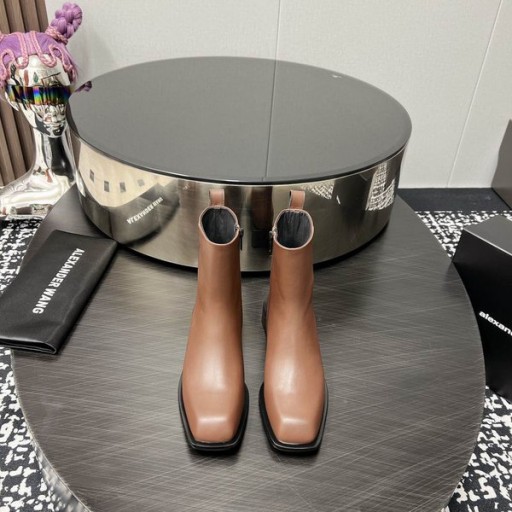 Alexander Wang Donna Throttie Ankle Boots in Marrone