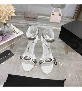 Alexander Wang Donne 7cm Cupola di Pelle col tacco Alto Sandali In Bianco