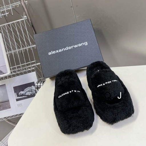Alexander Wang Kvinne Chunky Plattform Lysbilder Med Logo I Svart Outlet