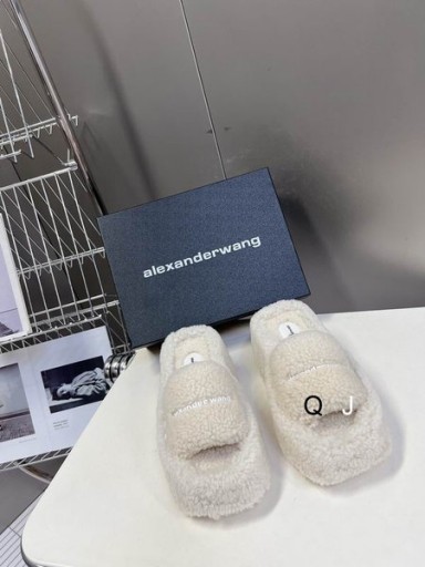 Alexander Wang Kvinne Chunky Plattform Lysbilder Med Logo I Hvit Outlet