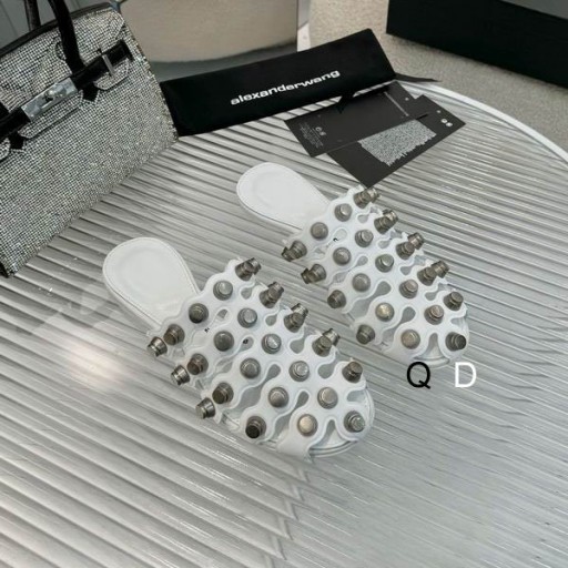 Alexander Wang Kvinne Klinke Hul Sandaler Hvit