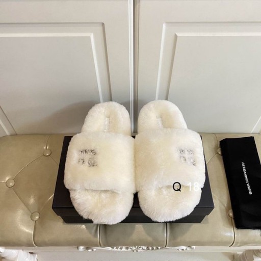 Alexander Wang Kvinner ' s Hvit Fluffy Sandaler