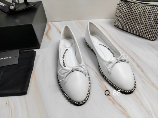 Damskie skórzane buty Lina od Alexander Wang Biały