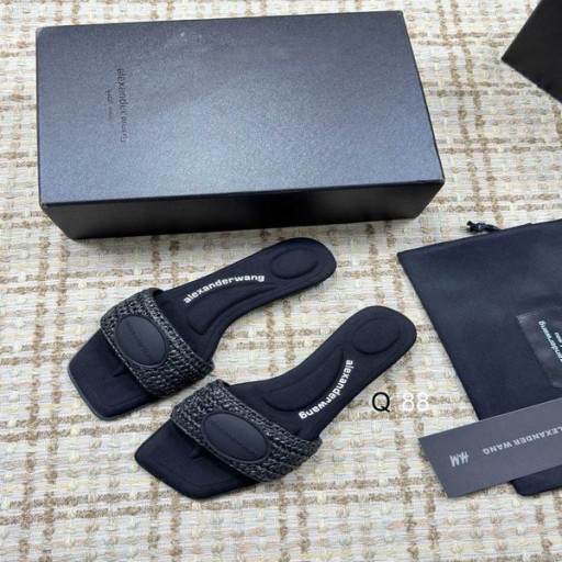 Damskie sandały Alexander Wang Vy Slide w kolorze Czarnym