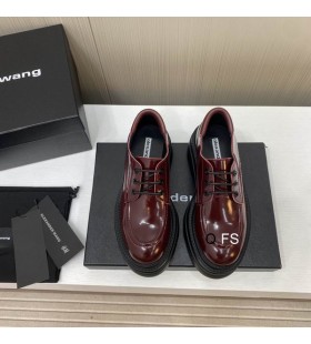 Damskie лоферы na platformie sznurowane Alexander Wang kolor Bordowy