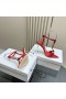 Alexander Wang Femei de Aur Sandale cu Toc Înalt În Roșu