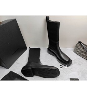 Alexander Wang Femei Negru Low-Cizme cu Toc Din Piele