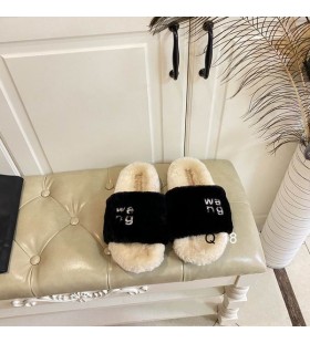 Alexander Wang Žien Načechraný Sandále V Čiernej A Béžovej farbe