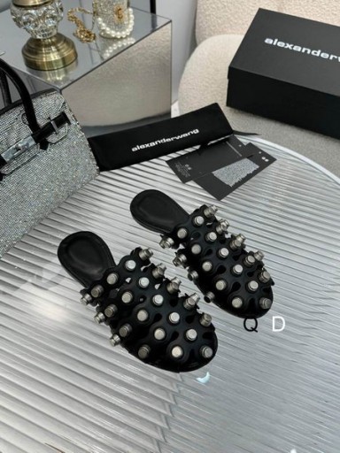 Ženske Šuplje cipele s remenčićem oko gležnja Alexander Wang Crne boje Sa zakovicama