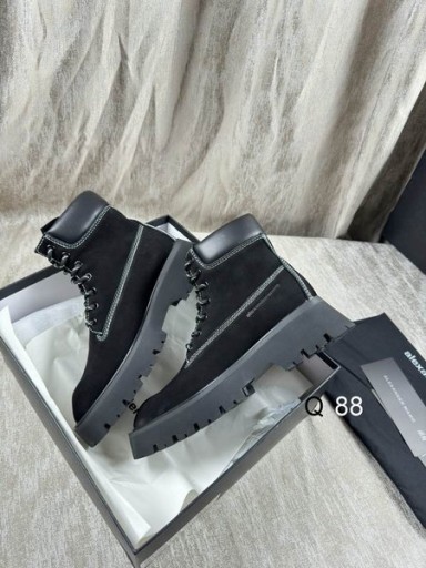 Ženske čizme Alexander Wang čipka-up s gasa Crne boje