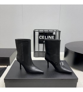 Ženske Crne čizme do sredine kavijara Delphine od Alexander Wang iz kože