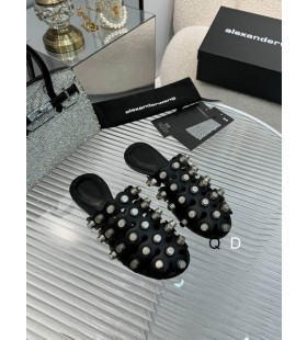 Ženske Šuplje cipele s remenčićem oko gležnja Alexander Wang Crne boje Sa zakovicama