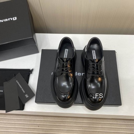 Alexander Wang Siyah Kadın Platform Bağcıklı Mokasen