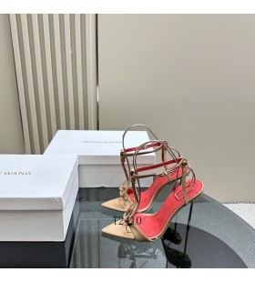 Alexander Wang Bej Kadın Altın Topuklu Sandaletler