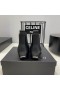 Alexander Wang Mujeres de Negro Chelsea Mediados Talón botines En Cuero