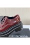 Alexander Wang Plataforma de Mujeres cordones Mocasines En color Burdeos