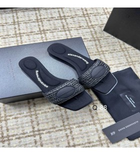 Alexander Wang Kvinders Vy Slide Sandaler I Sort