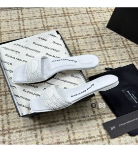 Alexander Wang Kvinders Vy Slide Sandaler Hvid