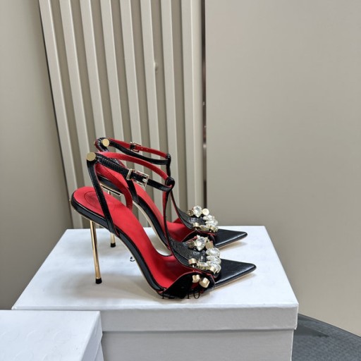 Alexander Wang voor Vrouwen met Hoge Hakken Sandalen Met Rhinestones In Zwart