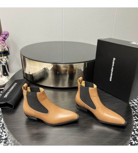 Alexander Wang Vrouwen is Glad Glad Leder Enkel Laarzen in Beige