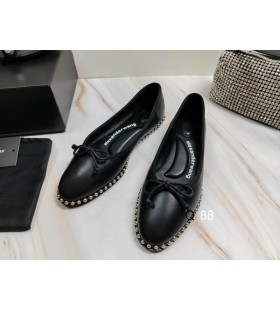 Alexander Wang Naisten Lina Nahka Asunnot Musta