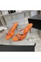 Alexander Wang Femme 7cm Dôme 105 Serpent d'Eau de Lanières Sandale Diapositive En Orange