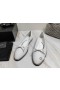 Alexander Wang Femme Lina en Cuir Flats En Blanc