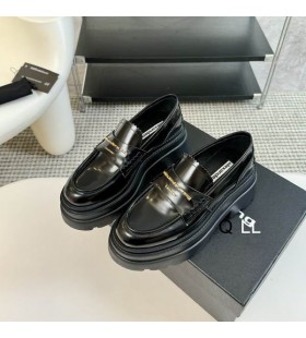 Alexander Wang Women ' s Carter Leder Plateau Loafers In Black