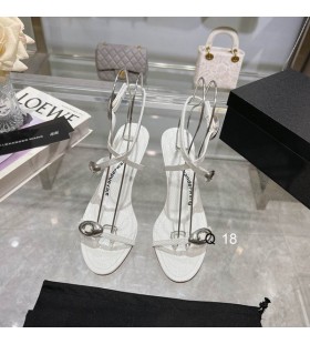 Alexander Wang γυναικεία 7cm Θόλων 105 Νερό Φίδι Strappy Πέδιλο Σε Λευκό